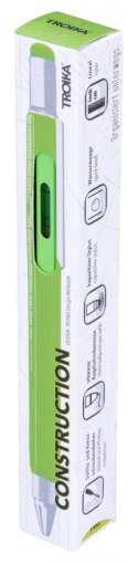 Długopis wielozadaniowy TROIKA Construction, zielony neonowy