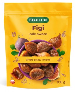 Figi suszone BAKALLAND, całe owoce, 100g