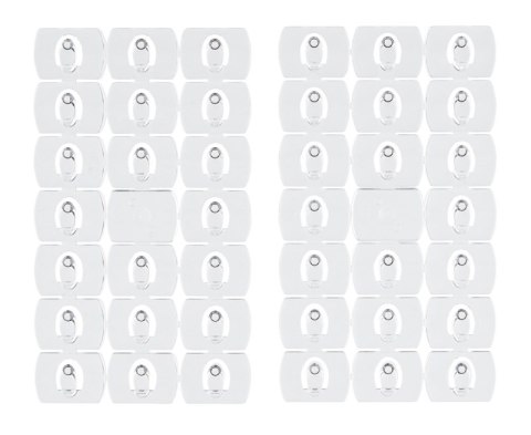 Haczyki COMMAND™ (17026CLR40), do wieszania ozdób, 40 haczyków i 48 mini pasków, transparentne