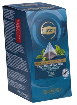 Herbata LIPTON Exclusive Selection, piramidki, English Breakfast, 25 kopert