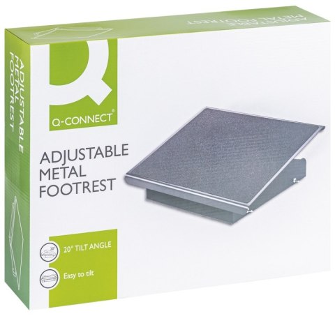 Metalowy podnóżek Q-CONNECT, 41,5x32,6cm, antypoślizgowy