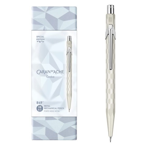 Ołówek mechaniczny CARAN D'ACHE 844 XMAS25 Alpine Frost, 0,5mm, w pudełku, biały