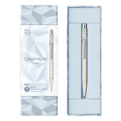 Ołówek mechaniczny CARAN D'ACHE 844 XMAS25 Alpine Frost, 0,5mm, w pudełku, biały
