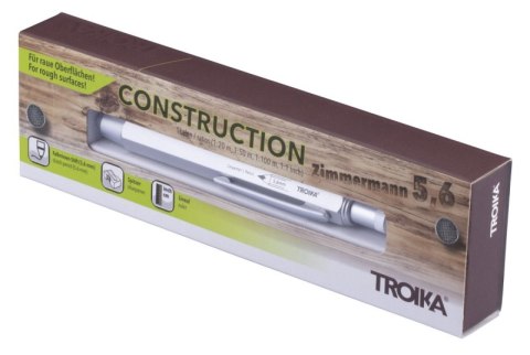 Ołówek stolarski TROIKA Zimmermann, 5,6mm, srebrny