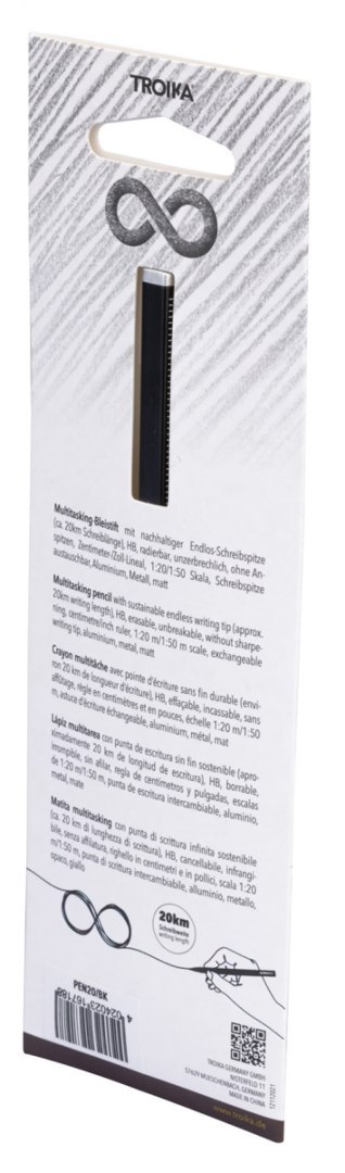 Ołówek wielozadaniowy TROIKA Construction Endless, czarny