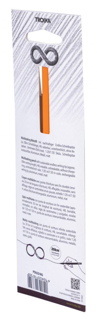 Ołówek wielozadaniowy TROIKA Construction Endless, pomarańczowy