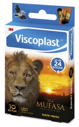 Plastry dziecięce VISCOPLAST-3M, Mufasa Król Lew, 72x25 mm, 10 szt., pudełko