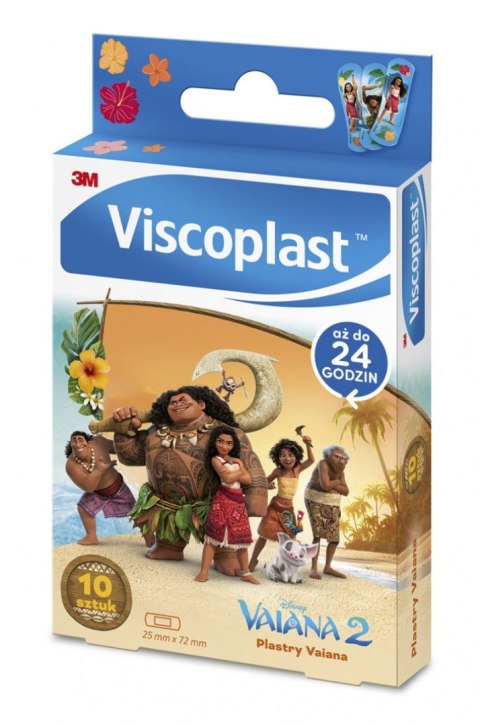 Plastry dziecięce VISCOPLAST-3M, Vaiana, 72x25 mm, 10 szt., pudełko