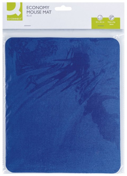 Podkładka pod mysz Q-CONNECT, 22x26 cm, niebieska
