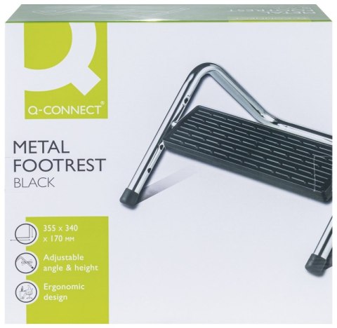 Podnóżek Q-CONNECT, z regulacją, 355x340x170mm, metalowy