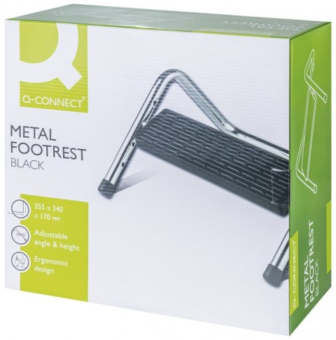 Podnóżek Q-CONNECT, z regulacją, 355x340x170mm, metalowy