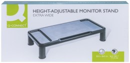 Podstawka pod monitor Q-CONNECT, 55,5x26,5cm, z regulacją wysokości, czarna