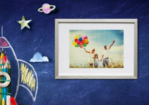 Ramka na zdjęcia Q-CONNECT, A4, 210x297mm, srebrna