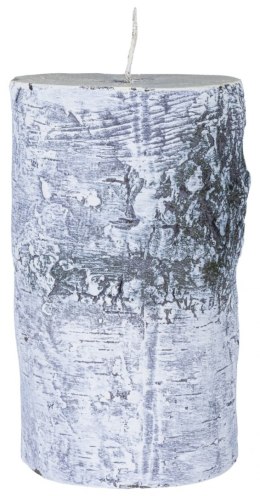 Świeca słupek DONAU HOME Brzoza, 70x120mm, biały