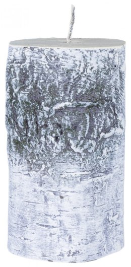 Świeca słupek DONAU HOME Brzoza, 70x120mm, biały