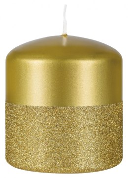 Świeca słupek DONAU HOME Onyx, 80x90mm, złoty