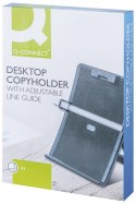 Uchwyt na dokumenty Q-CONNECT A4, z linijką, regulowana prowadnica