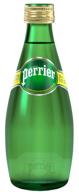 Woda PERRIER, mocny gaz, butelka szklana, 0,33l