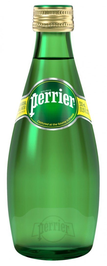 Woda PERRIER, mocny gaz, butelka szklana, 0,33l