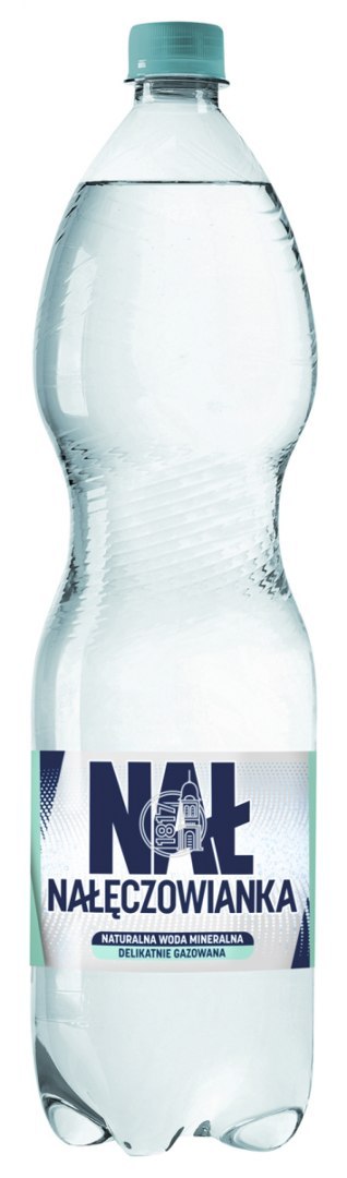 Woda mineralna NAŁĘCZOWIANKA, delikatny gaz, 1,5l, kaucja