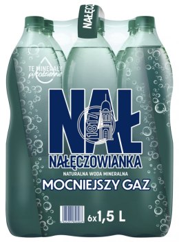 Woda mineralna NAŁĘCZOWIANKA, mocny gaz, 1,5l, kaucja