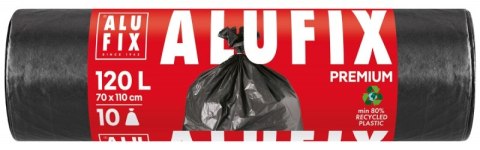 Worki na śmieci ALUFIX Profi, LDPE, 120l, 10 szt., czarne