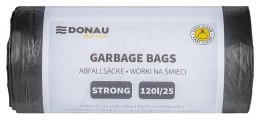 Worki na śmieci DONAU HOME, mocne (LDPE), 120l, 25 szt., czarne
