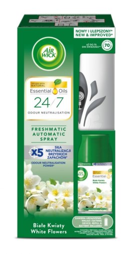 Automatyczny odświeżacz powietrza AIR WICK FRESHMATIC komplet z wkładem, białe kwiaty, 250 ml