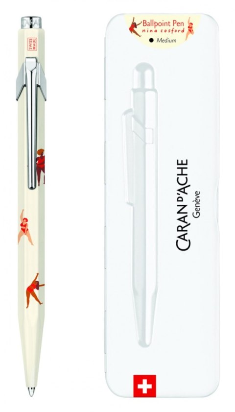 Długopis CARAN D'ACHE 849 Nina Cosford, w pudełku, beżowy