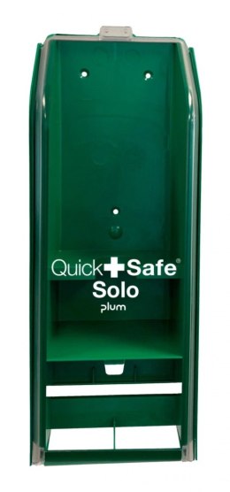 Dozownik PLUM QuickSafe Solo, pusty, do montażu na ścianie, zielony