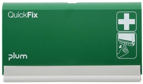 Dozownik na plastry PLUM QuickFix, pusty, do montażu na ścianie, zielony