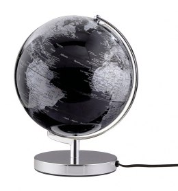 Globus TROIKA Terra Light, śr. 25cm, metalowa podstawa, czarno-srebrny
