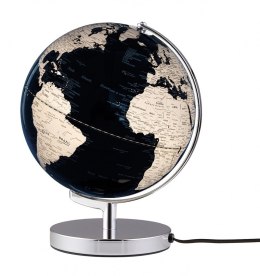 Globus TROIKA Terra Light, śr. 25cm, metalowa podstawa, czarno-srebrny