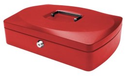 Kasetka na pieniądze Q-CONNECT, ekstra duża, 330x235x90mm, czerwona