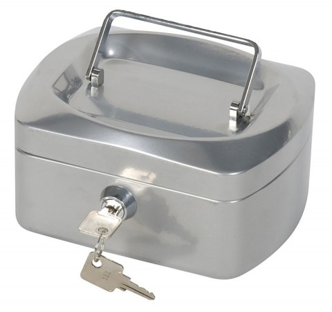 Kasetka na pieniądze Q-CONNECT, mała, 152x120x80mm, srebrna