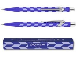 Ołówek mechaniczny CARAN D'ACHE 844 Mosaic, 0,5mm, w pudełku, royal blue