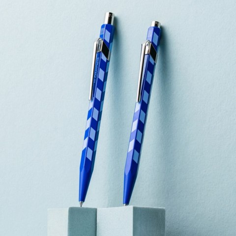 Ołówek mechaniczny CARAN D'ACHE 844 Mosaic, 0,5mm, w pudełku, royal blue