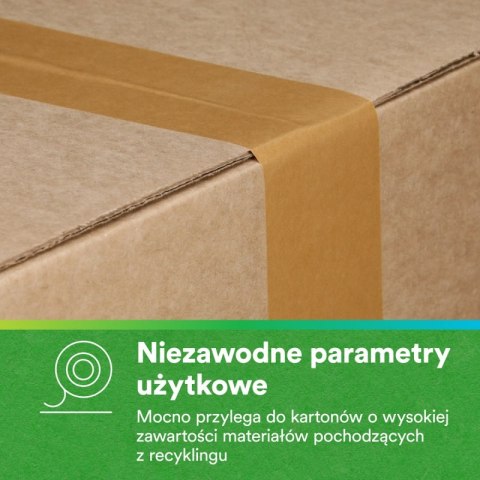 Papierowa taśma pakowa o wysokich parametrach SCOTCH® 570, 48 mm x 50 m, brązowa