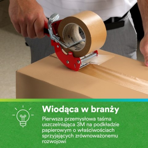 Papierowa taśma pakowa o wysokich parametrach SCOTCH® 570, 48 mm x 50 m, brązowa