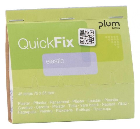 Plastry z elastycznego materiału PLUM QuickFix, wkład, 45 szt.