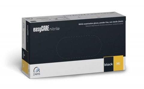 Rękawice nitrylowe, EASYCARE, 100 szt., rozmiar L, czarne
