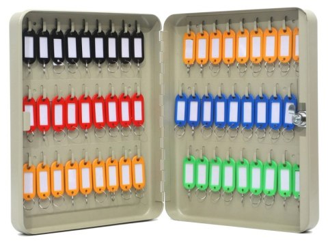 Szafka na klucze Q-CONNECT, na 54 klucze, 240x300x60mm, szara