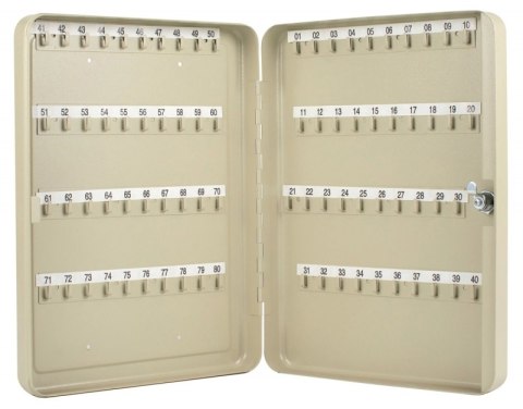 Szafka na klucze Q-CONNECT, na 80 kluczy, 370x280x60mm, szara