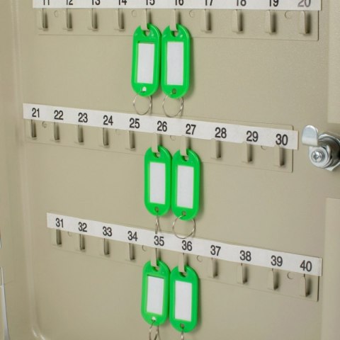 Szafka na klucze Q-CONNECT, na 80 kluczy, 370x280x60mm, szara