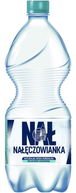 Woda mineralna NAŁĘCZOWIANKA, delikatny gaz, 1l, kaucja