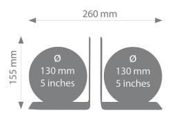 Zestaw globusów TROIKA Bookglobe, śr. 13cm, 2 szt., układ gwiazd