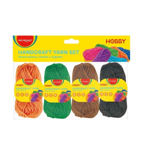 Zestaw włóczek KEYROAD, 4 x 15g, mix kolorów