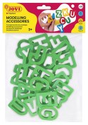 Akcesoria do modelowania JOVI Literki, 26 szt., zielone