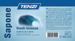 Delikatne mydło w płynie TENZI, zapach morska bryza, Sapone Fresh Breeze, 0,5l