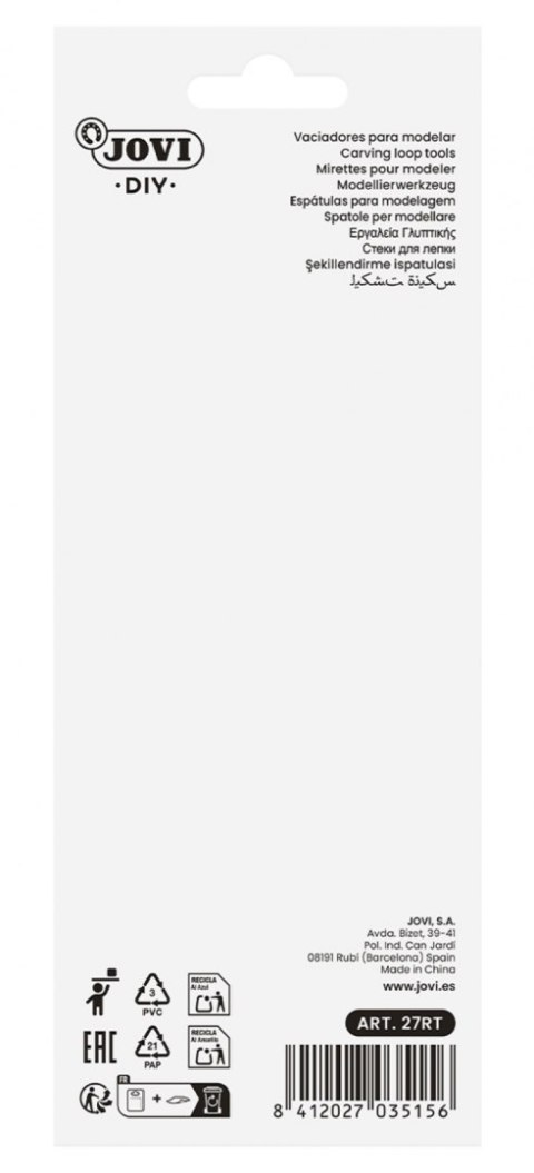 Dłuta do modelowania JOVI, zestaw 2 szt., drewniane